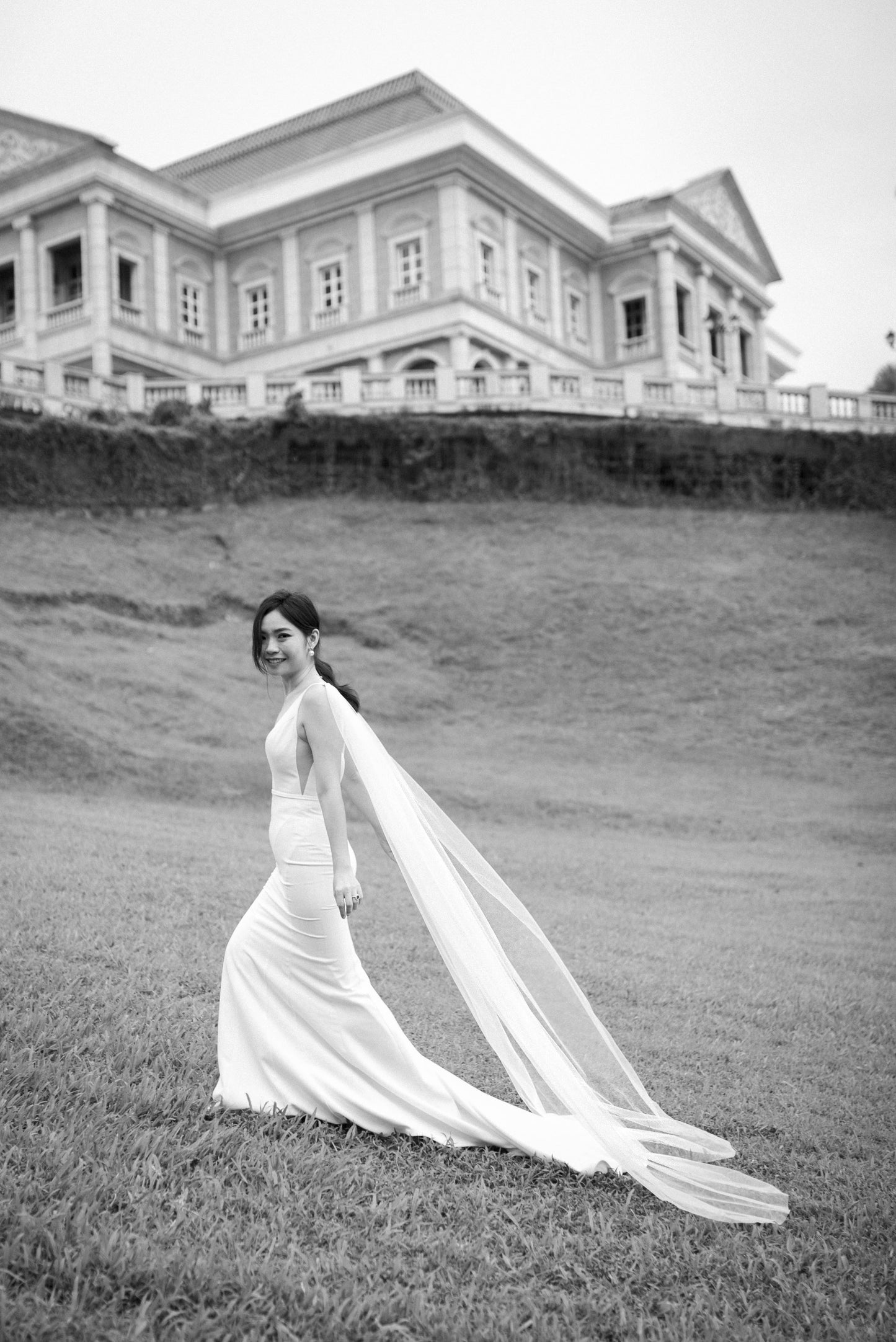 Faith Tulle Veil Wings