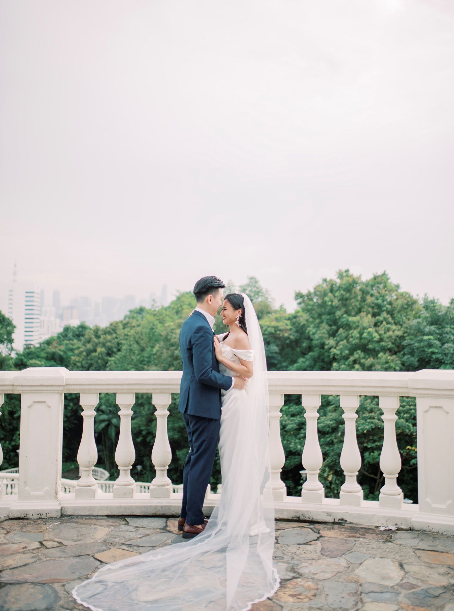 Charlotte Tulle Veil with Lace Trimmings | Bone & Grey Bridal Accessories