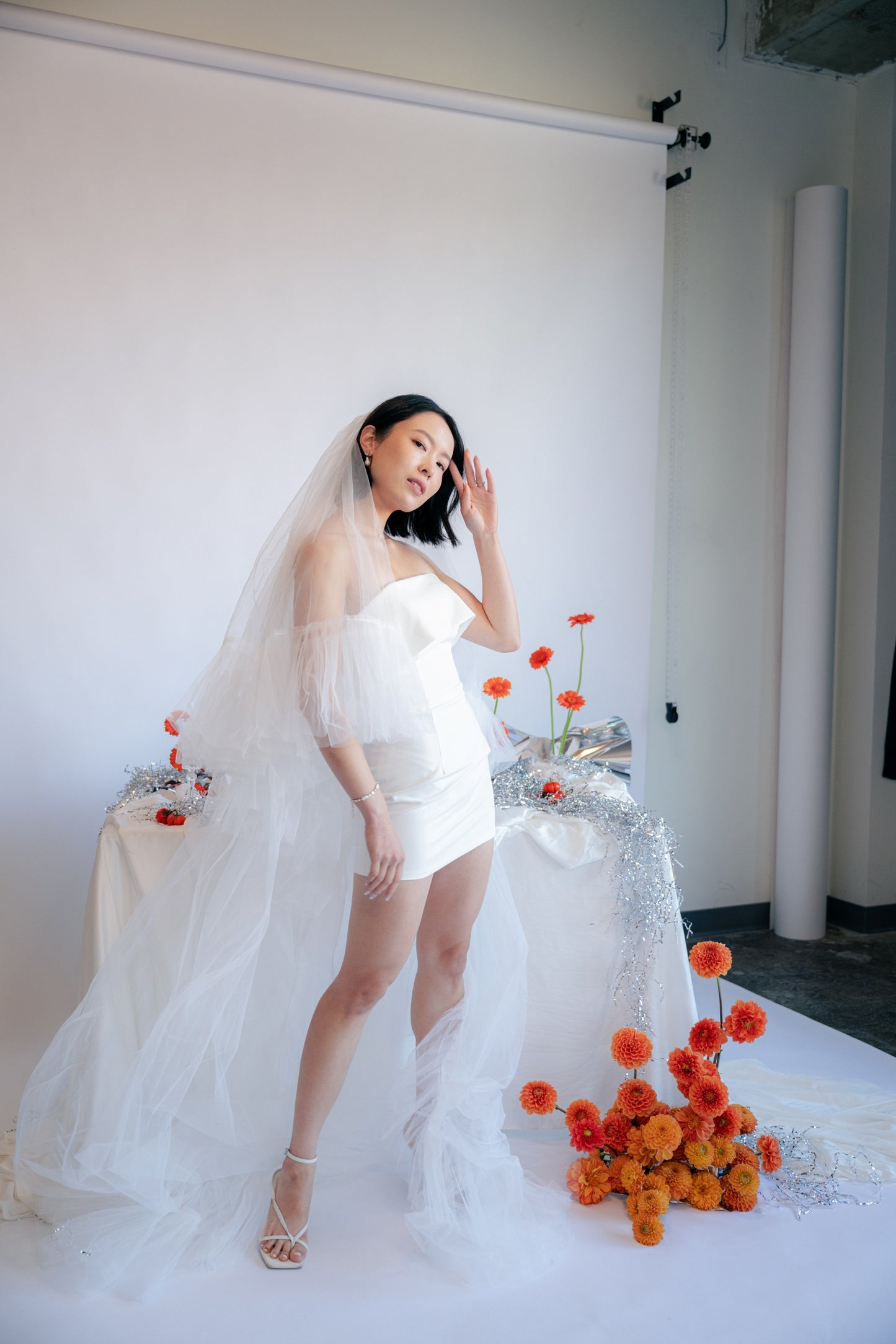 Dalia Bridal Mini Set | Bone & Grey Bridal | Wedding Afterparty Mini Dresses Online Canada USA Australia UK Singapore