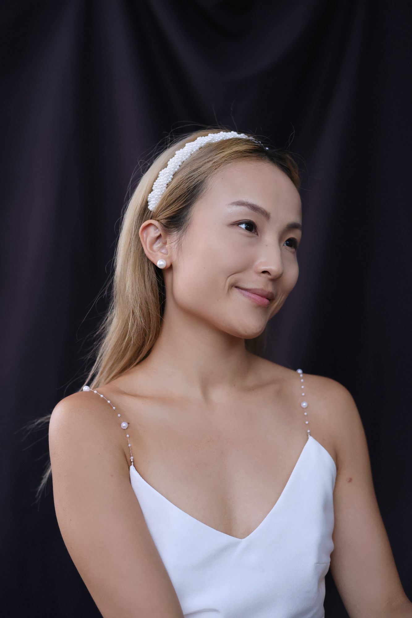 Pearl Stud Earrings | Bone and Grey Bridal Accessories | Wedding earrings Singapore Canada US Earrings for Brides