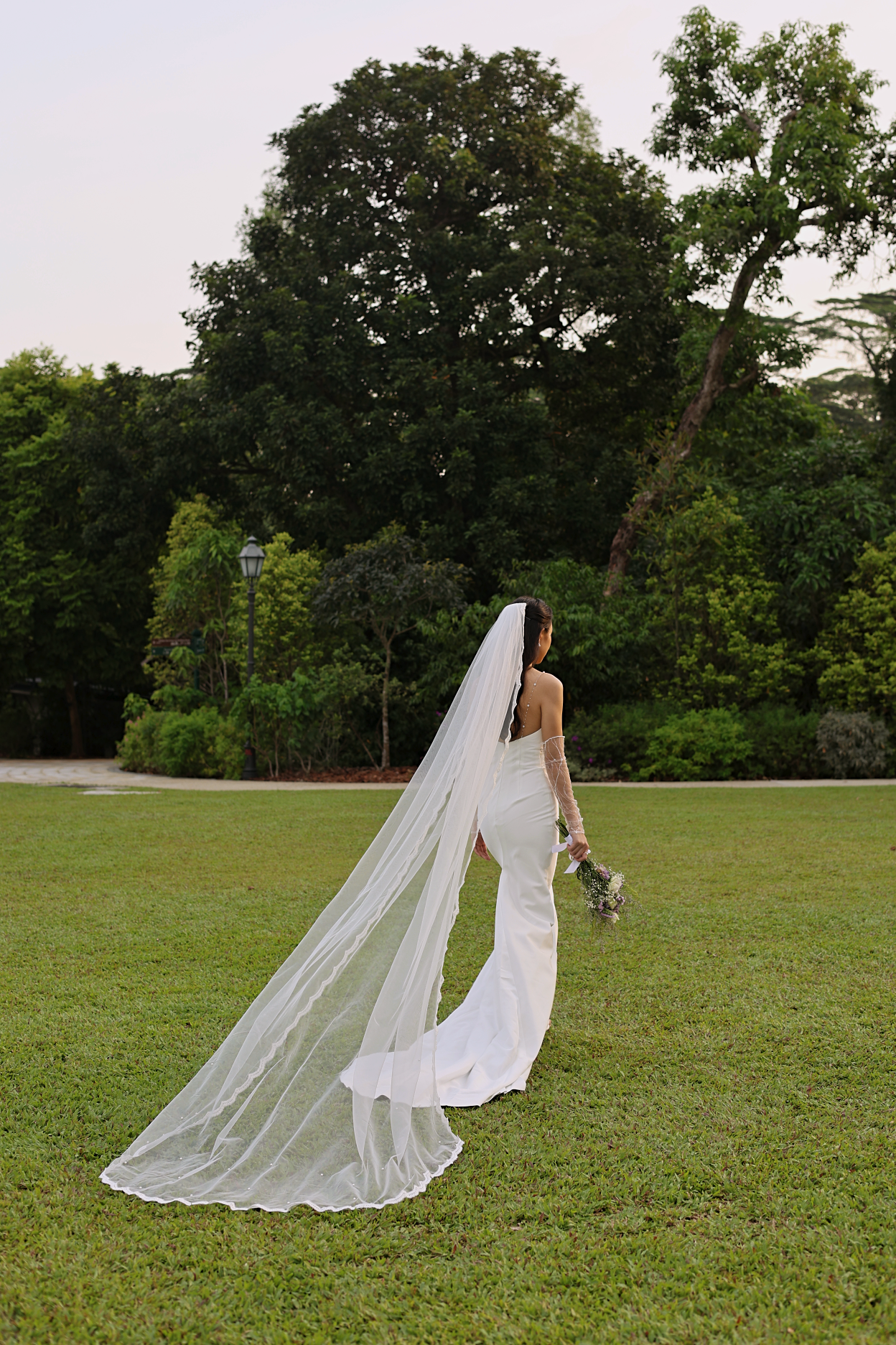 Charlotte Tulle Veil with Lace Trimmings | Bone & Grey Bridal Accessories