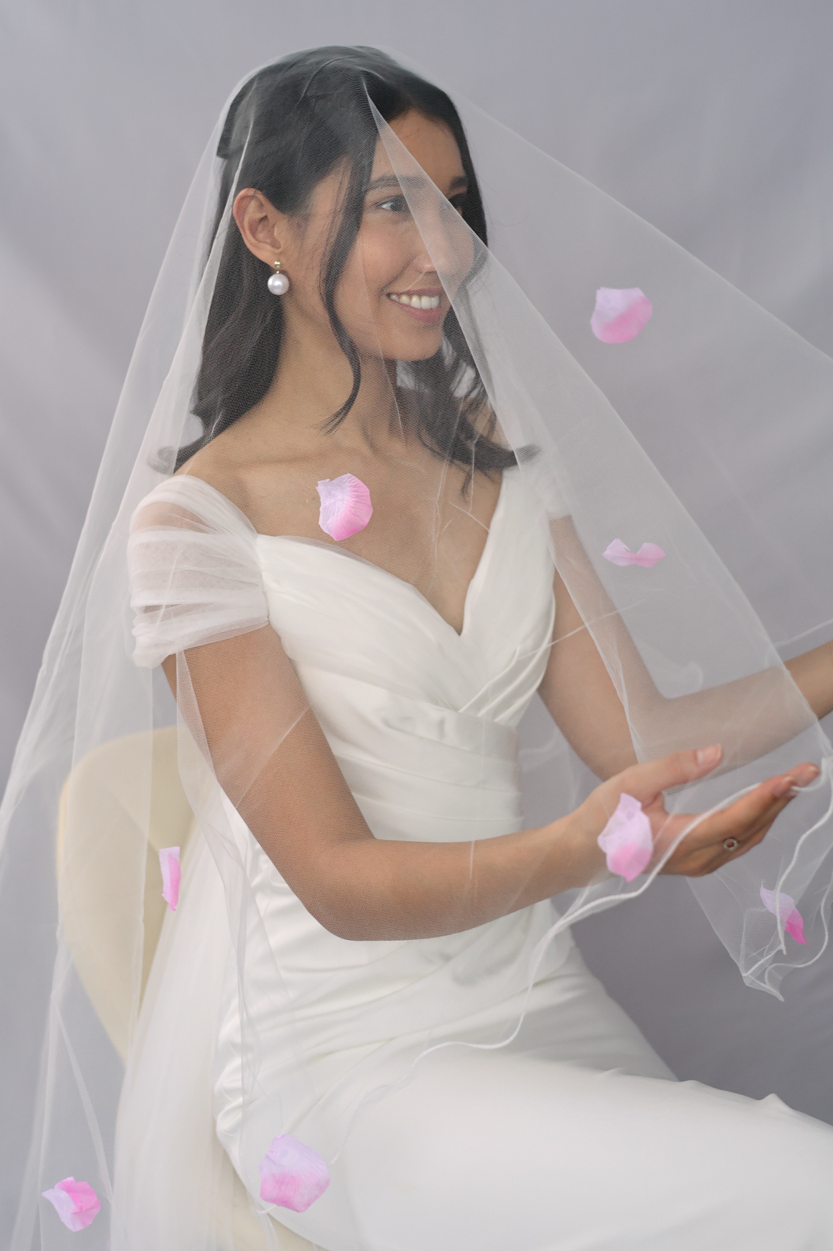 Maeve Floral Veil | Bone & Grey Bridal Accessories