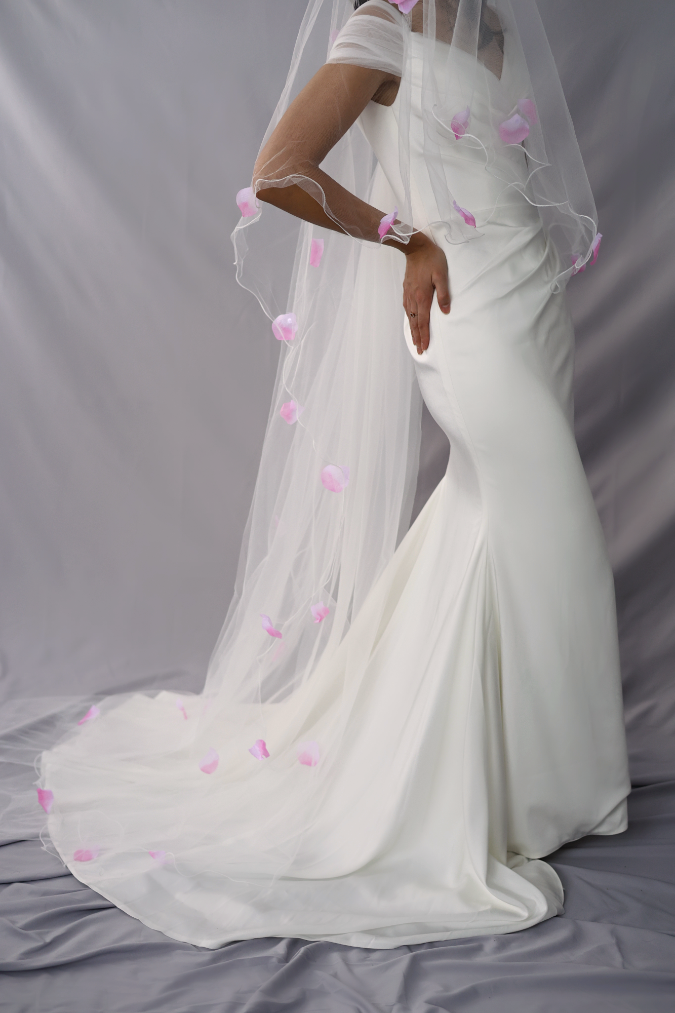 Maeve Floral Veil | Bone & Grey Bridal Accessories
