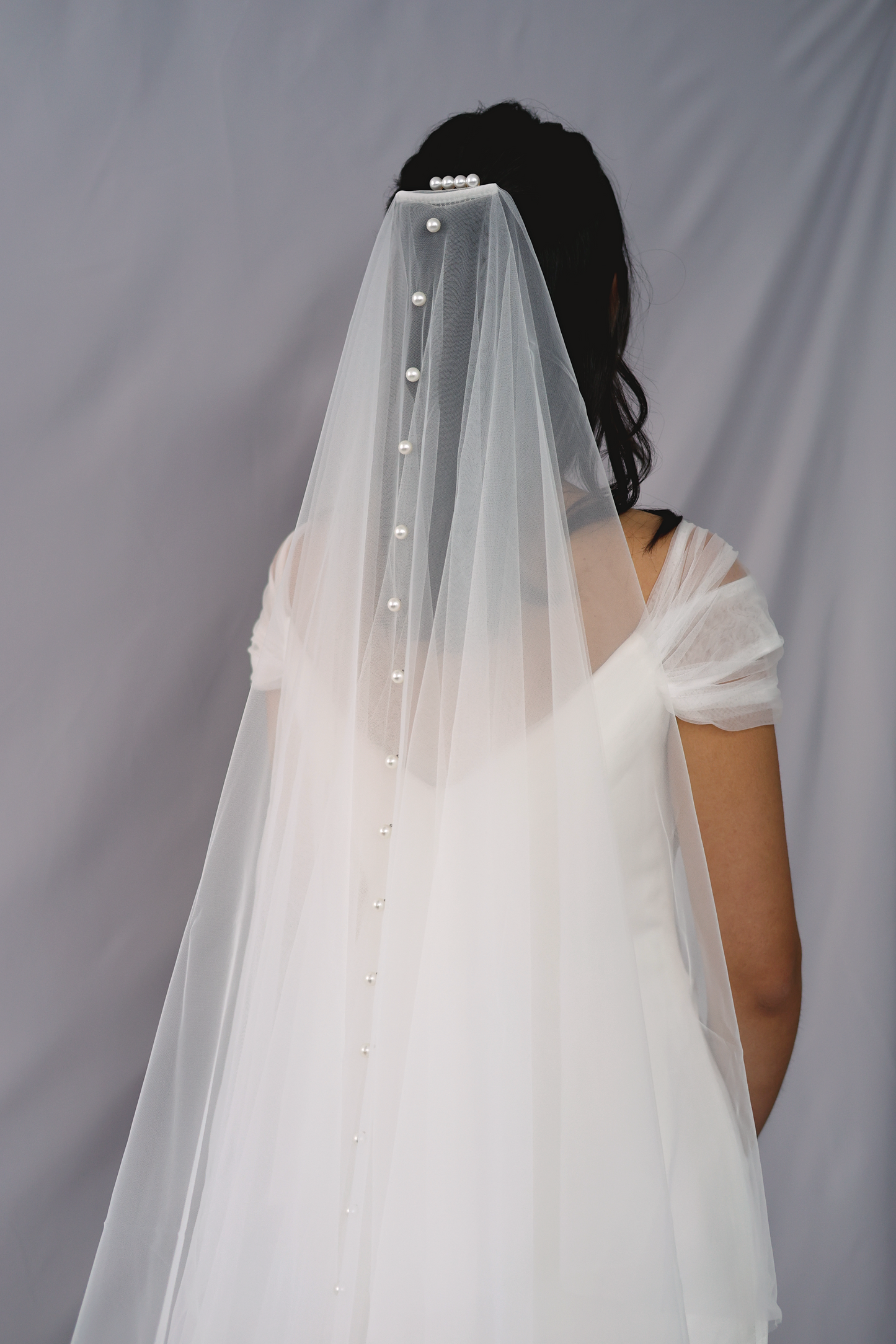 Irene Pearl Veil | Bone & Grey Bridal Accessories