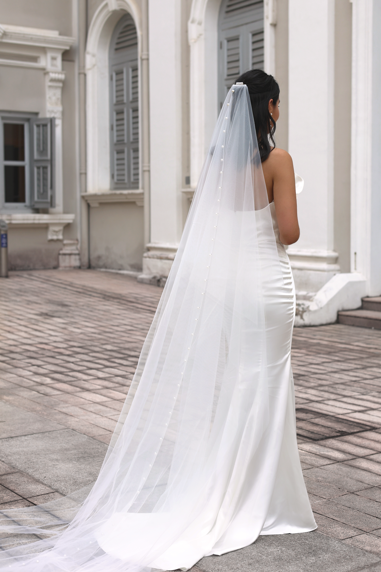 Irene Pearl Veil | Bone & Grey Bridal Accessories