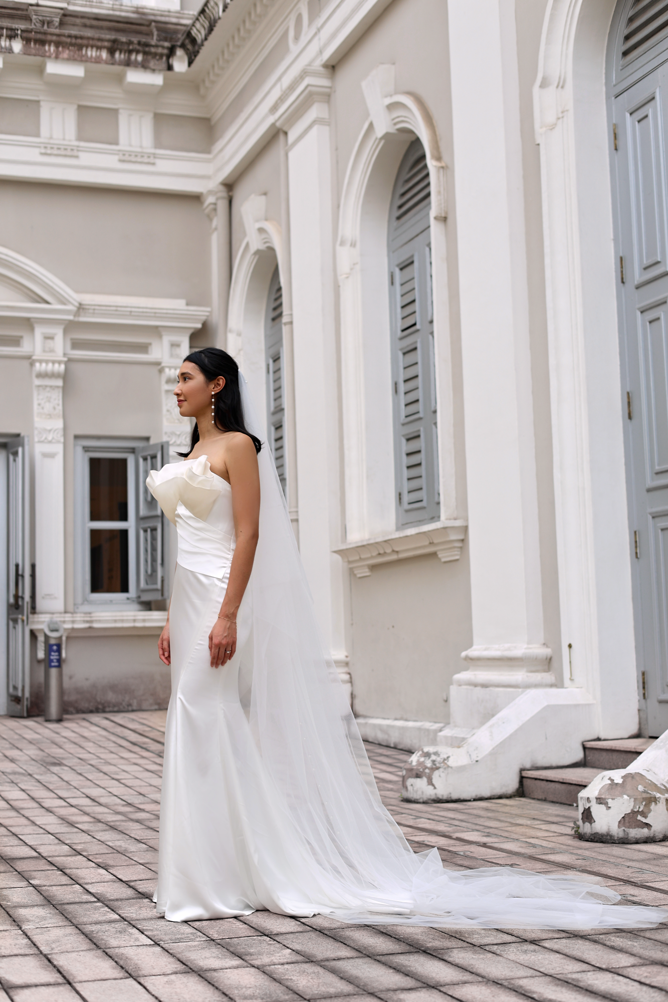Irene Pearl Veil | Bone & Grey Bridal Accessories