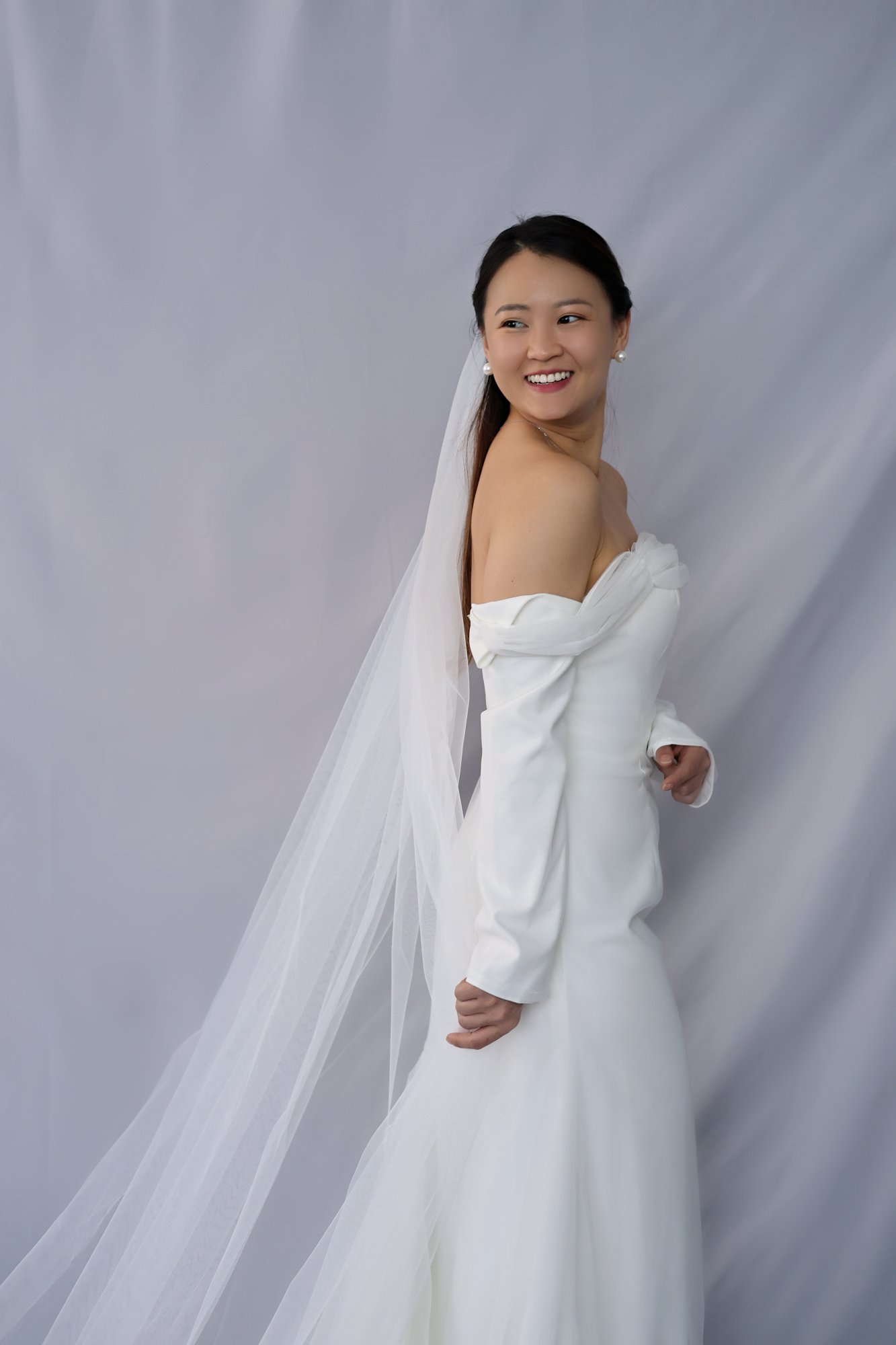 Iris Tulle Veil | Bone & Grey Bridal Accessories