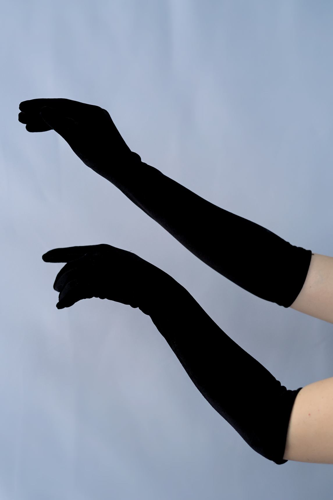 Sasha Black Velvet Gloves | Bone & Grey Bridal Accessories