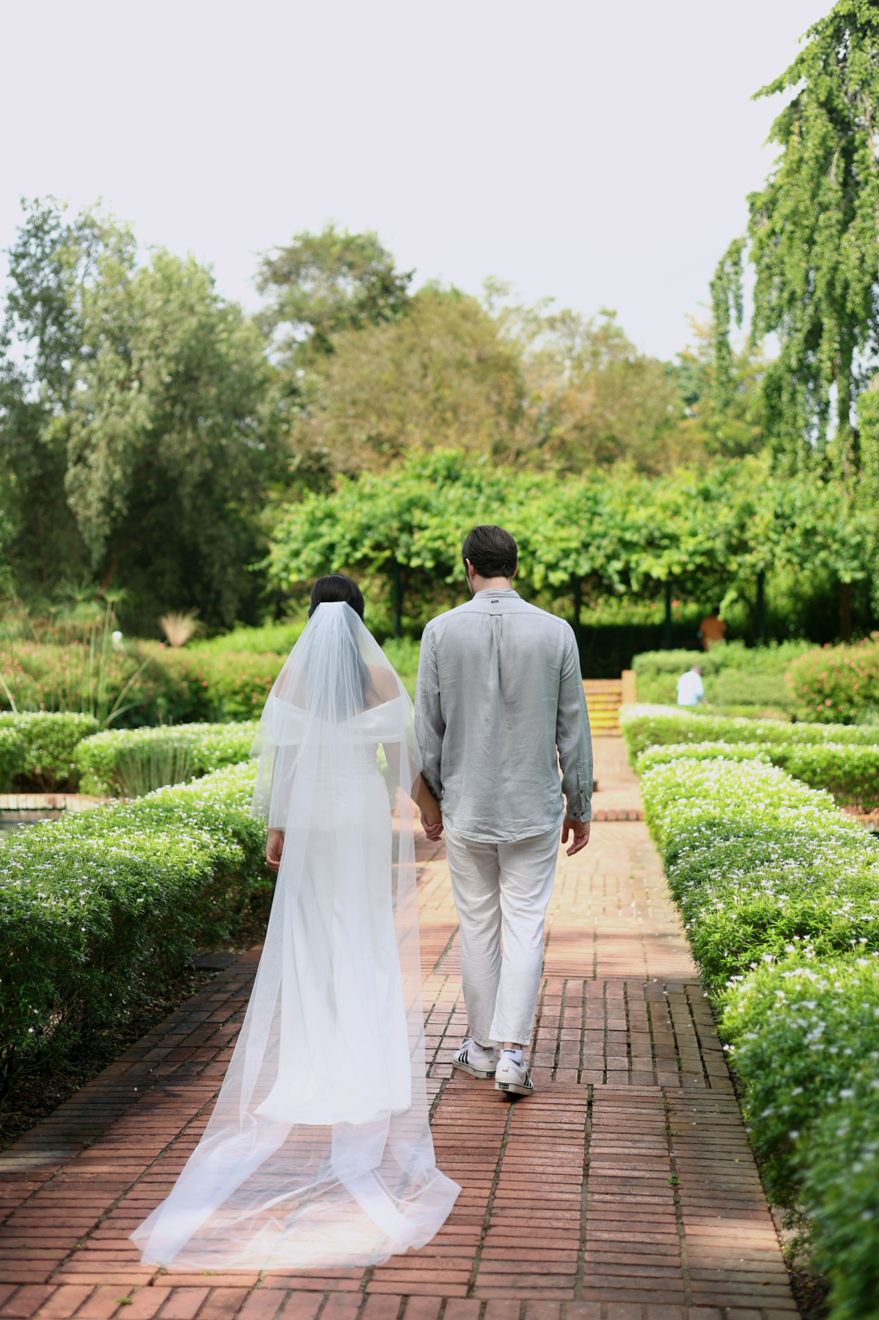 Chloe 2-tiered Tulle Cathedral Veil | Bone & Grey Bridal Accessories