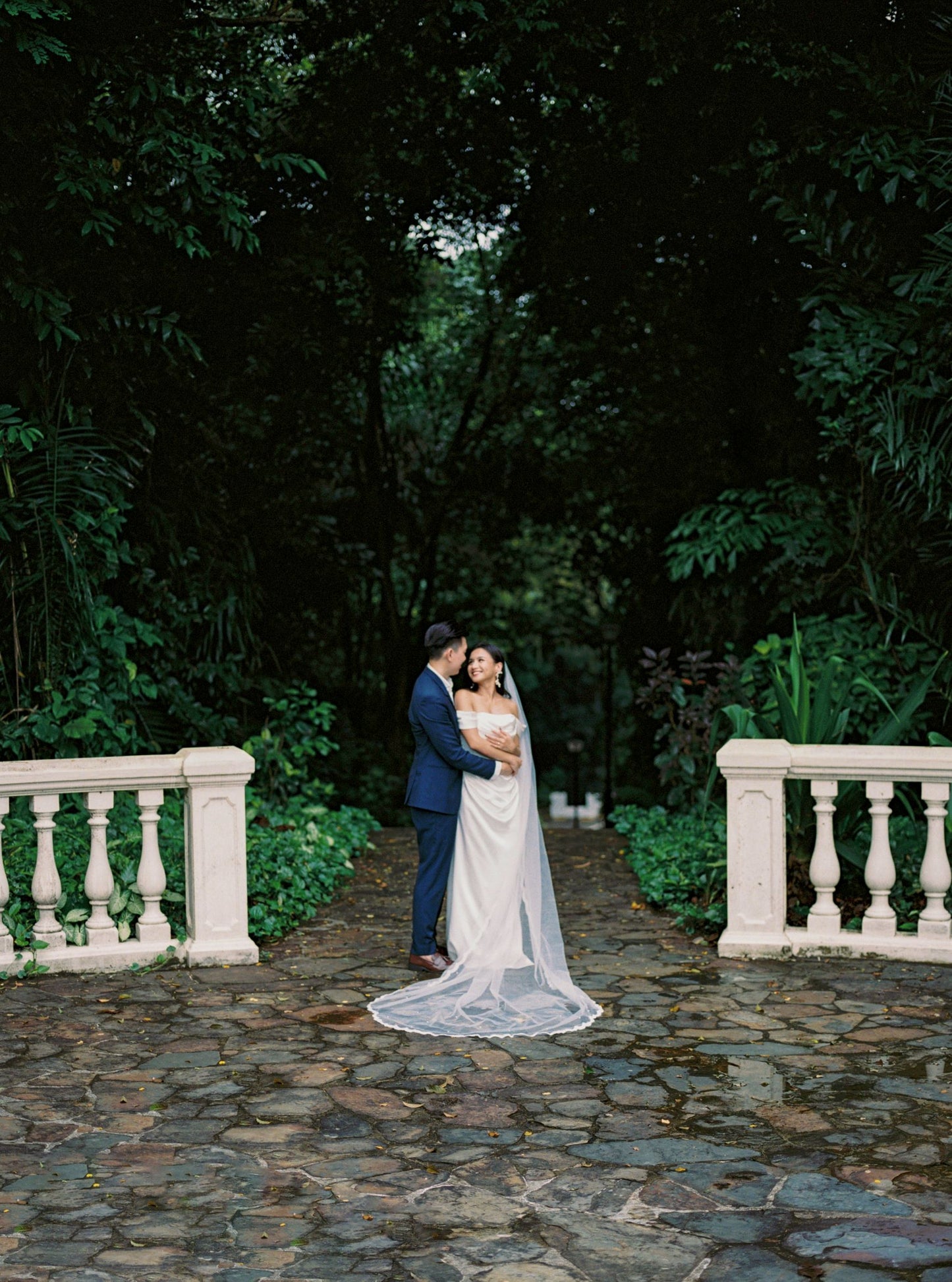 Ida Satin Off-the-Shoulder minimal wedding dress with No Train | Bone and Grey Bridal | Minimal wedding dresses online Singapore Canada USA
