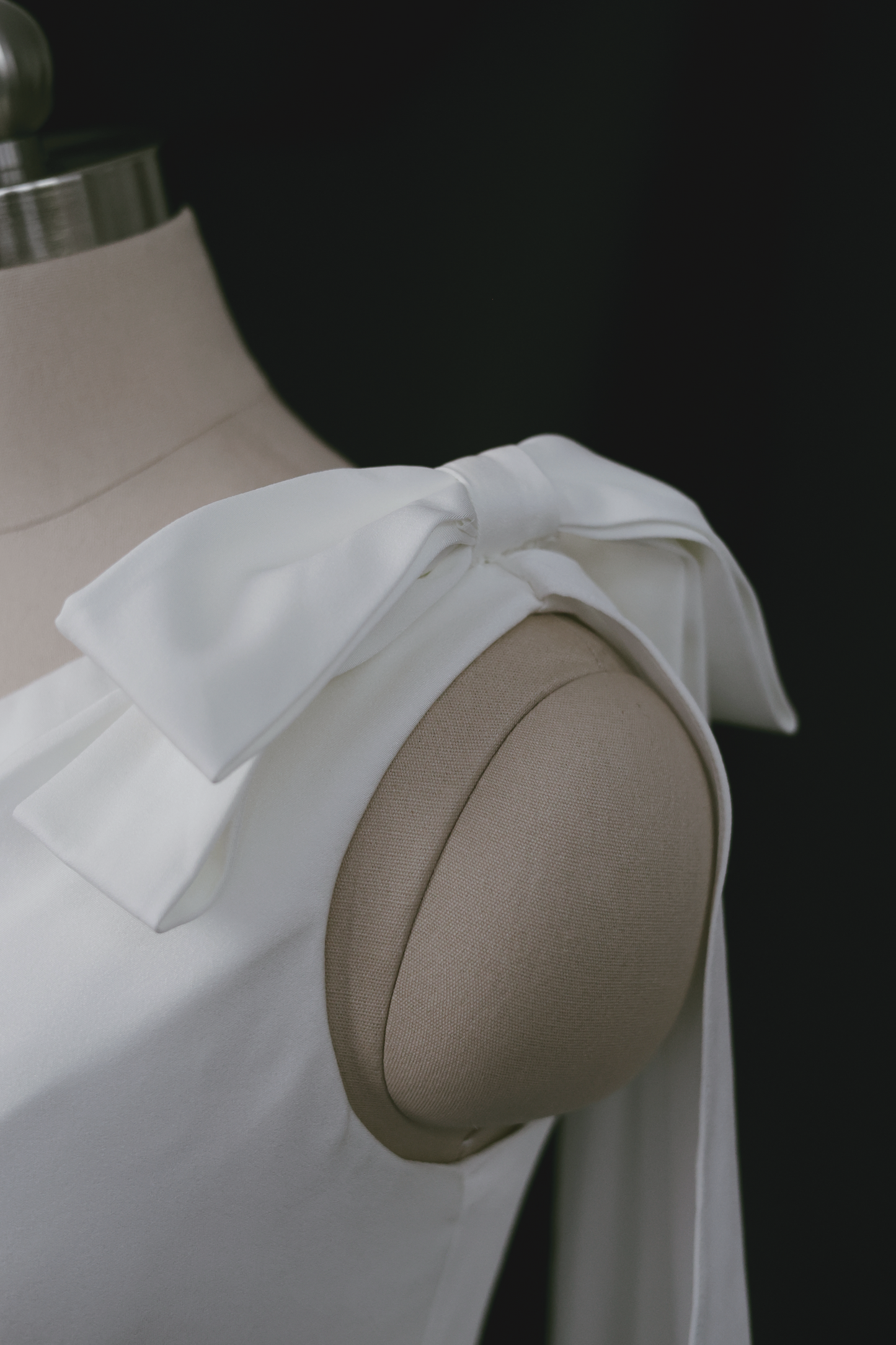 Nera one-shoulder simple bridal gown | Bone and Grey Bridal