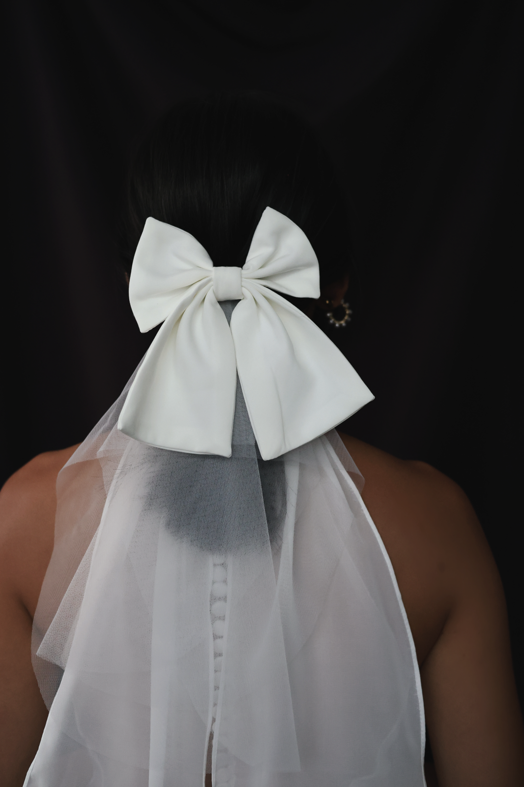 Nancy Bow Veil | Bone & Grey Bridal Accessories