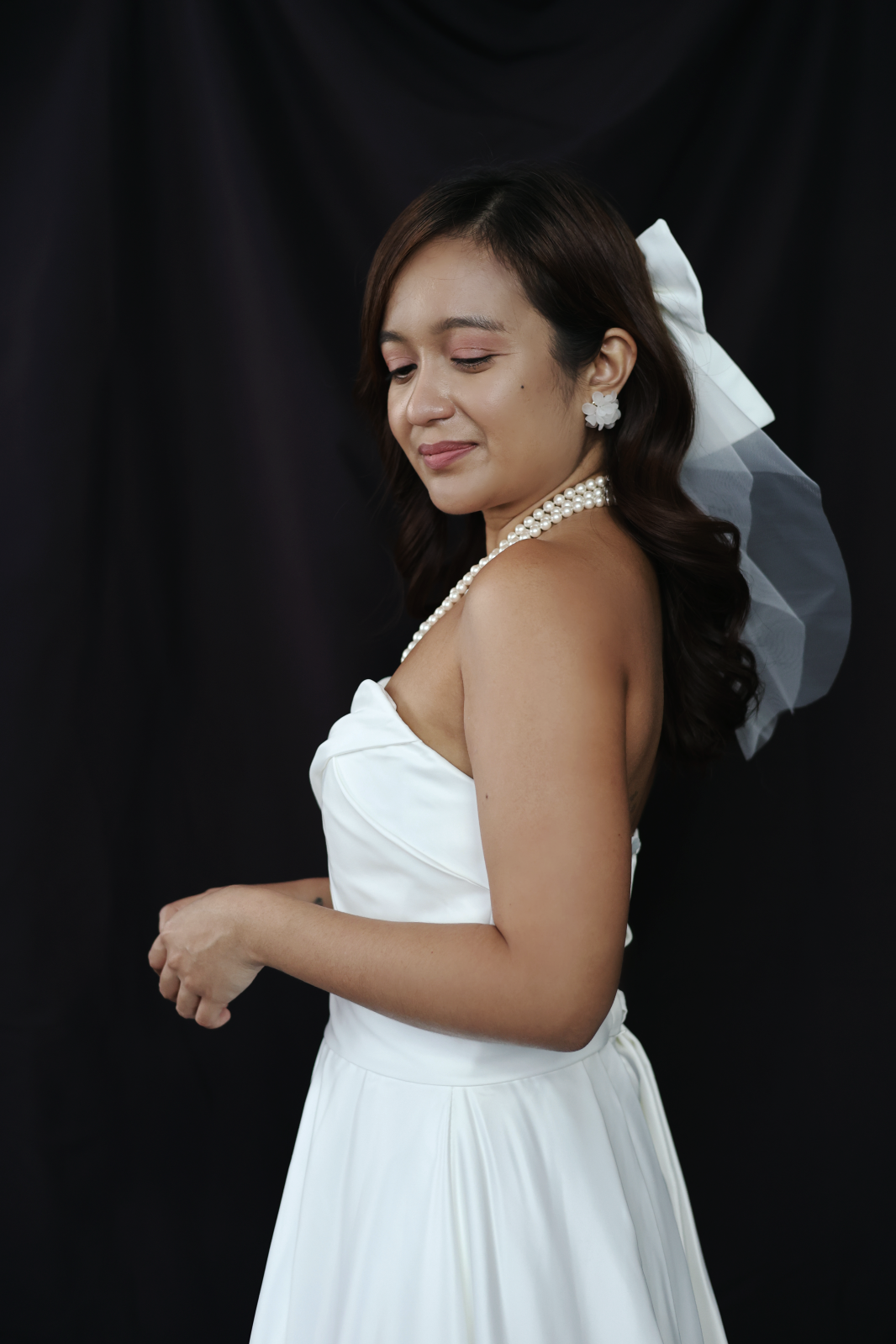 Nancy Bow Veil | Bone & Grey Bridal Accessories