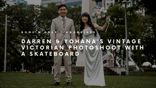 Darren & Yohana’s Vintage Victorian Wedding with a Skateboard Twist | Bone and Grey Bridal #BGBrides