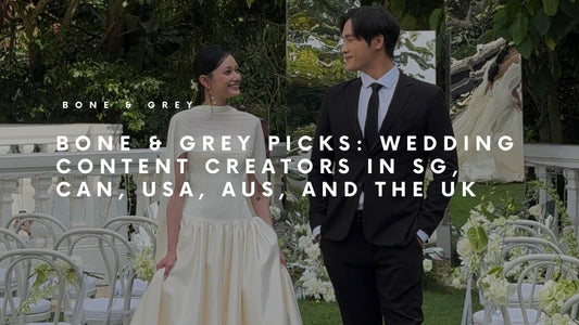 Bone & Grey Picks: Wedding Content Creators in Singapore, Canada, United States, Australia, and United Kingdom | Bone and Grey Bridal Blog | Content Creators that Capture Candid Wedding Moments