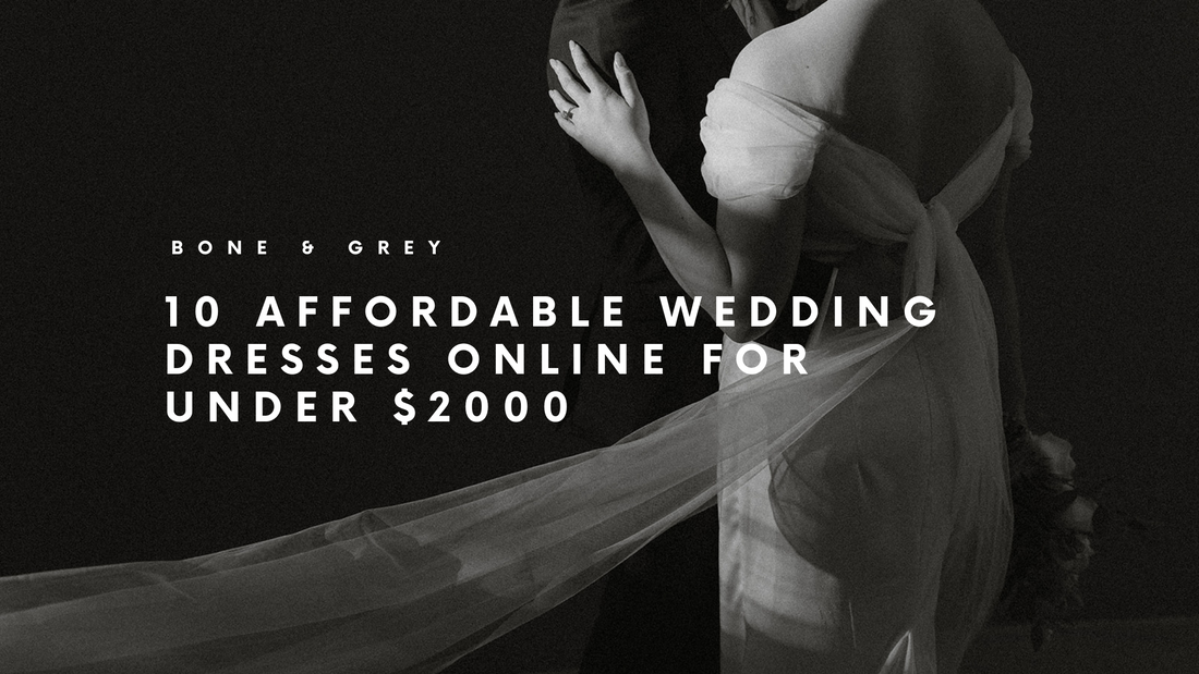 10 Affordable Wedding Dresses Online For Under $2000 | #BGBrides Blog | Bone and Grey Bridal