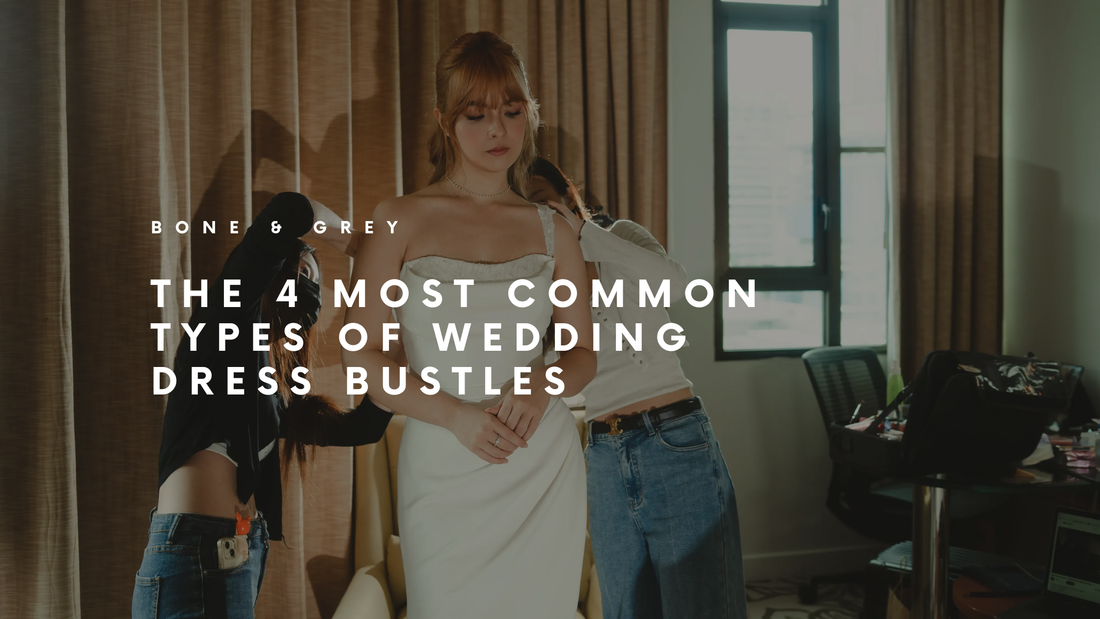 The 4 Most Common Types Of Wedding Dress Bustles