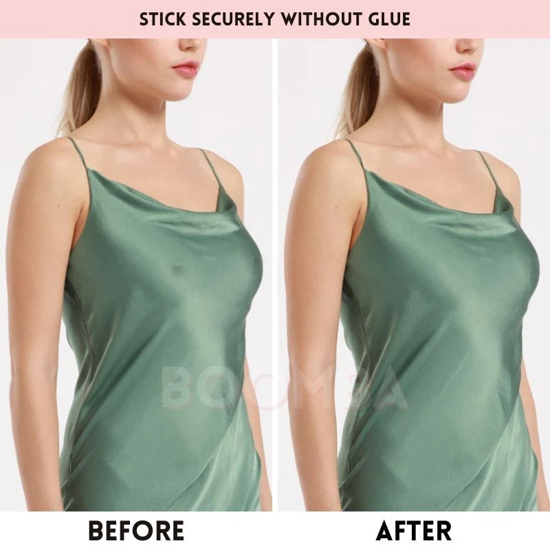 BOOMBA Magic Nipple Covers (Reusable) | Bone & Grey Bridal | Wedding Bra Accessories Padded Adhesive Inserts for Bridal Gowns Wedding Dresses Canada USA Singapore Australia UK