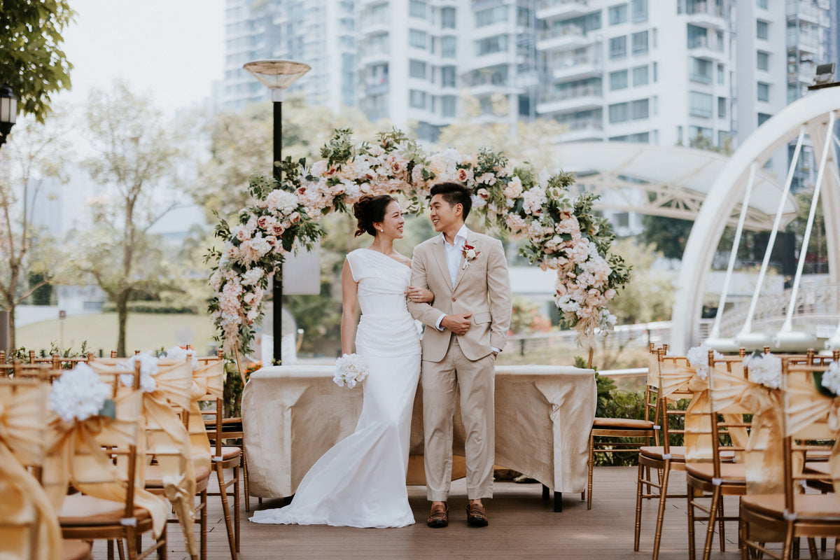 House of Arden | Bone and Grey Bridal | Minimalist Contemporary Modern Affordable Wedding Dresses Online Canada US UK Australia Singapore
