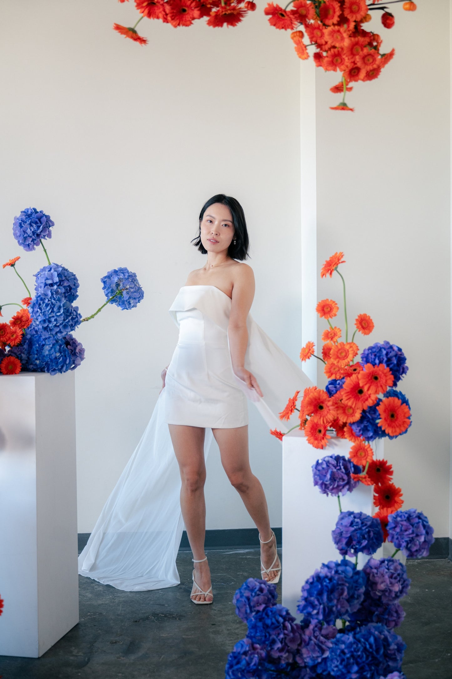 Dalia Bridal Mini Set | Bone & Grey Bridal | Wedding Afterparty Mini Dresses Online Canada USA Australia UK Singapore