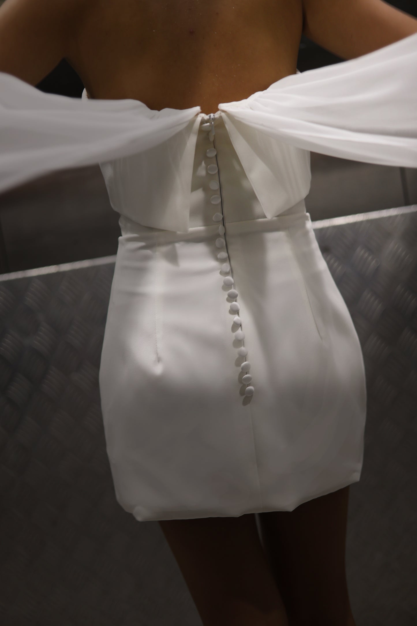 Dalia Bridal Mini Set | Bone & Grey Bridal | Wedding Afterparty Mini Dresses Online Canada USA Australia UK Singapore