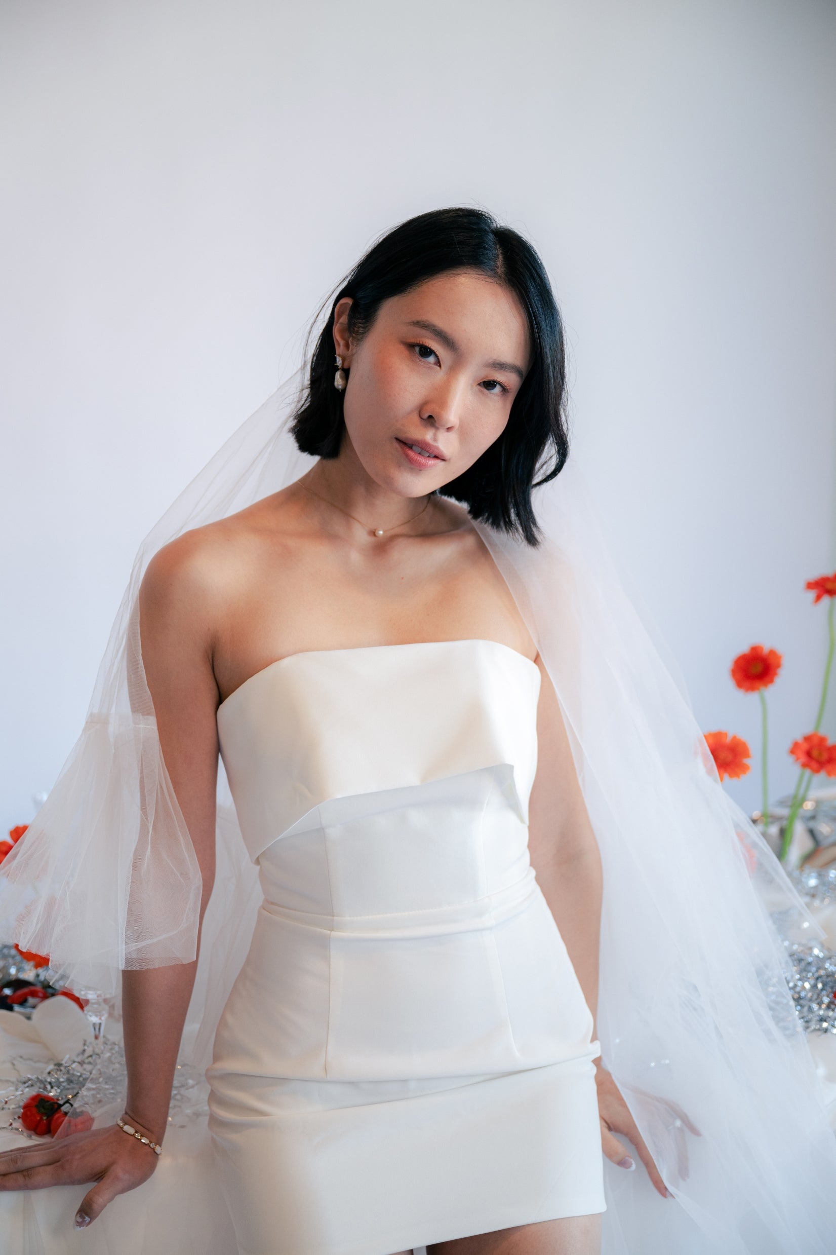 Dalia Bridal Mini Set | Bone & Grey Bridal | Wedding Afterparty Mini Dresses Online Canada USA Australia UK Singapore