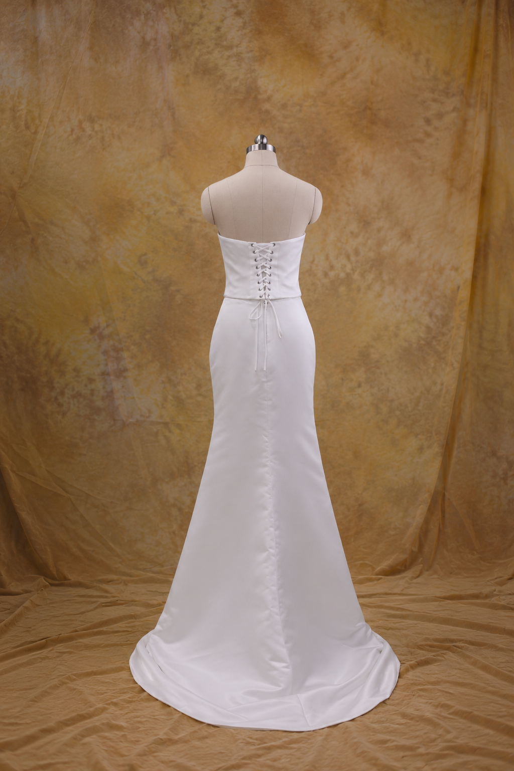 Hannah Satin Corset & Fit and Flare Skirt 2-Piece Set | Bone and Grey Bridal | Affordable Simple Bridal Gowns Online Canada USA Singapore