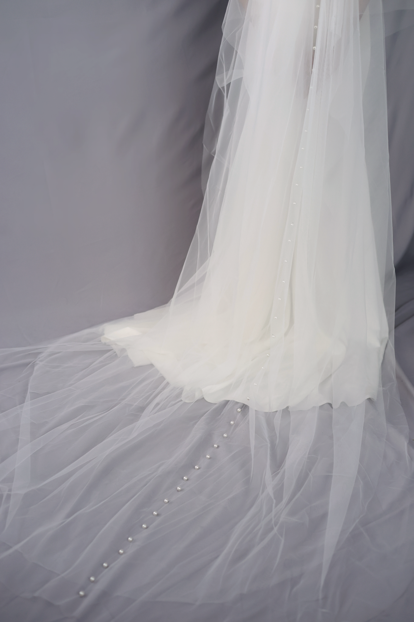 Irene Pearl Veil | Bone & Grey Bridal Accessories