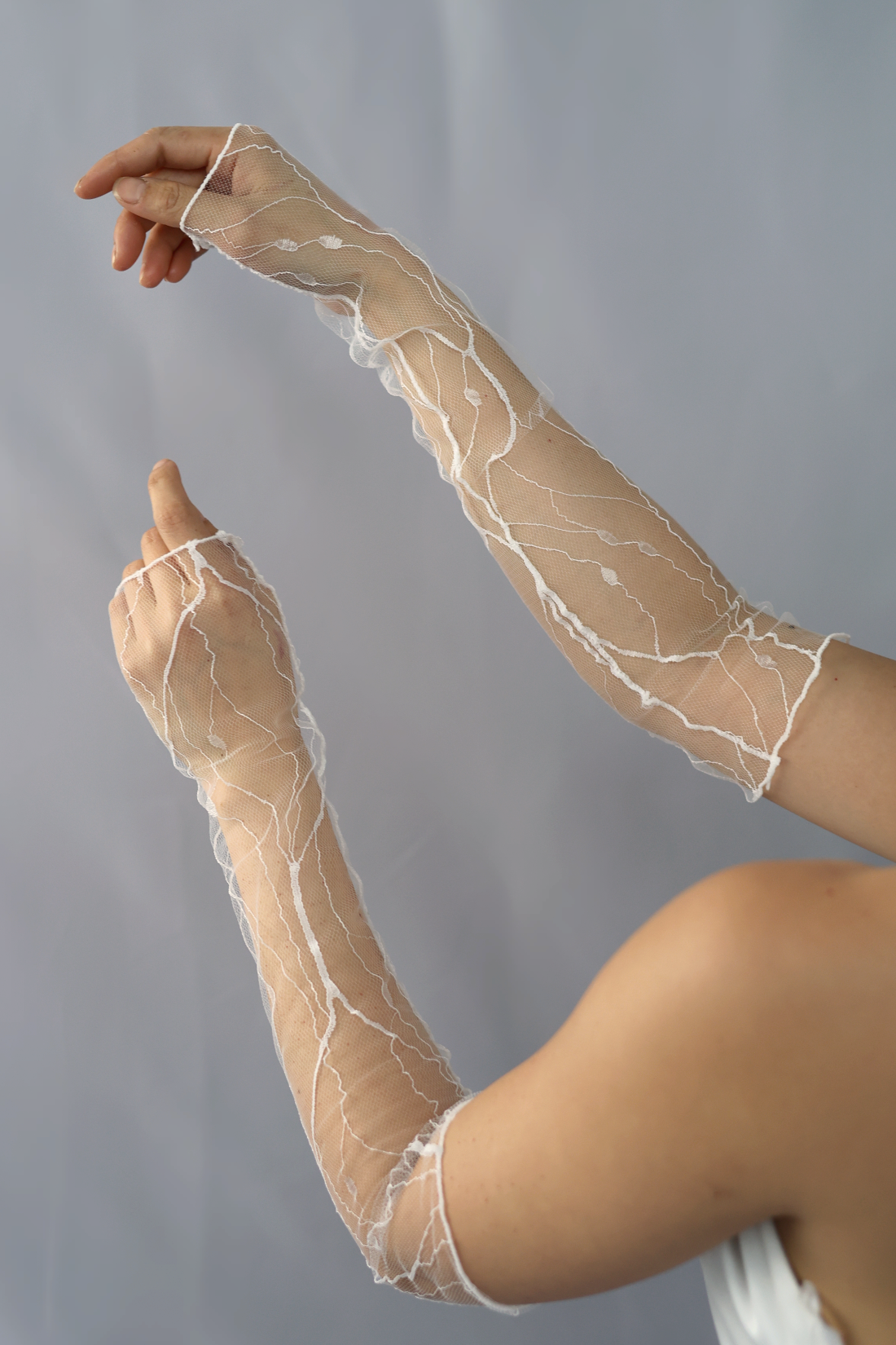 Aimee Gloves | Bone & Grey Bridal Accessories
