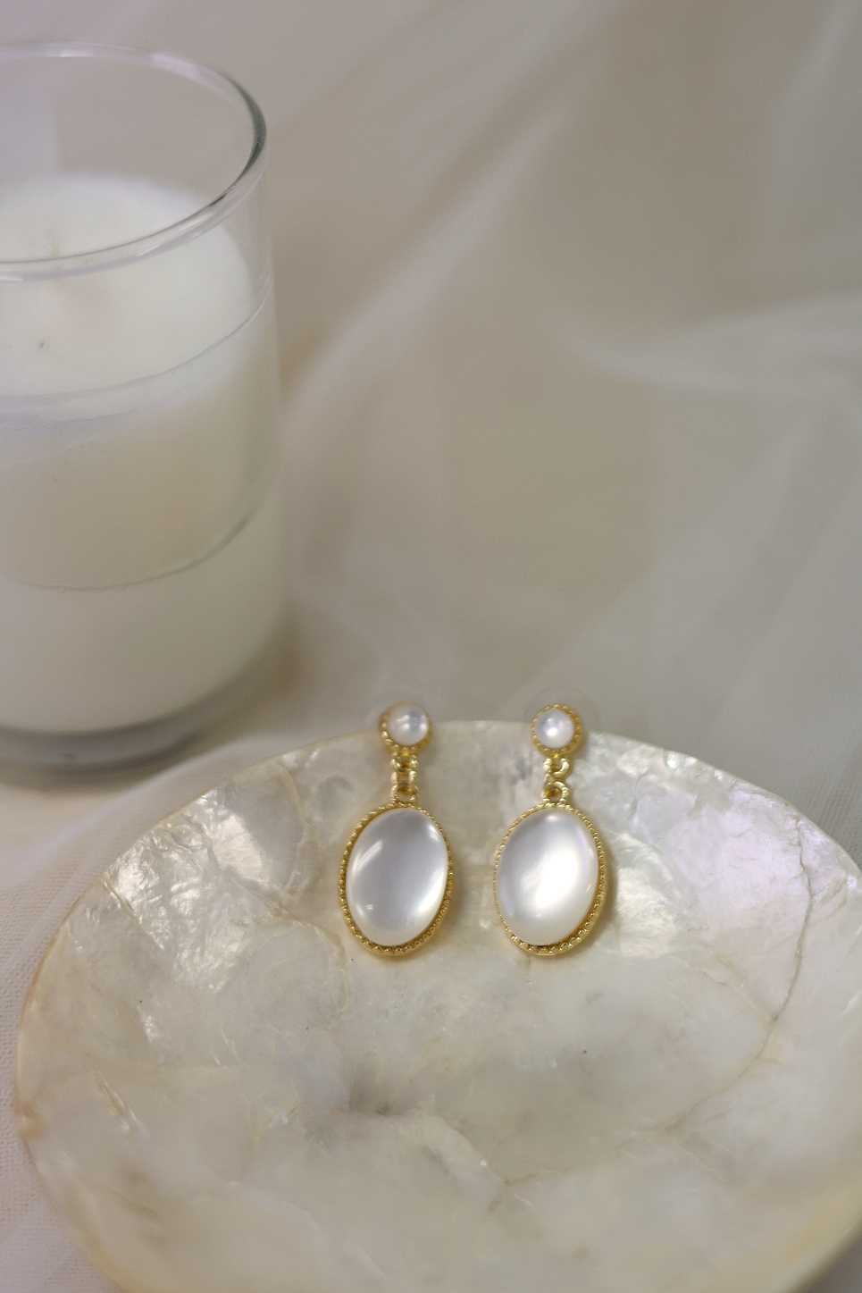 Eleanor Vintage-Style Earrings | Bone and Grey Bridal Accessories