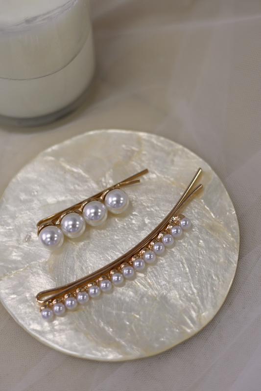 Della Hair Pins | Bone & Grey Bridal Accessories