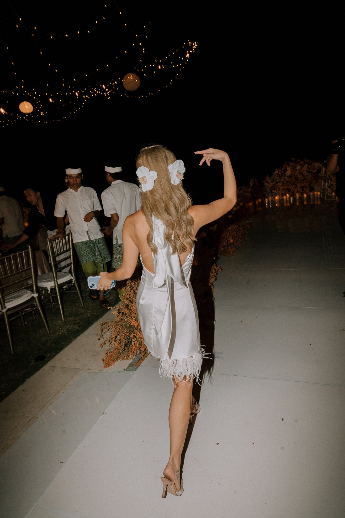 Joy Bridal Mini with Feather Trim | Bone & Grey Bridal | Wedding Afterparty Mini Dresses Online Canada USA Australia UK Singapore