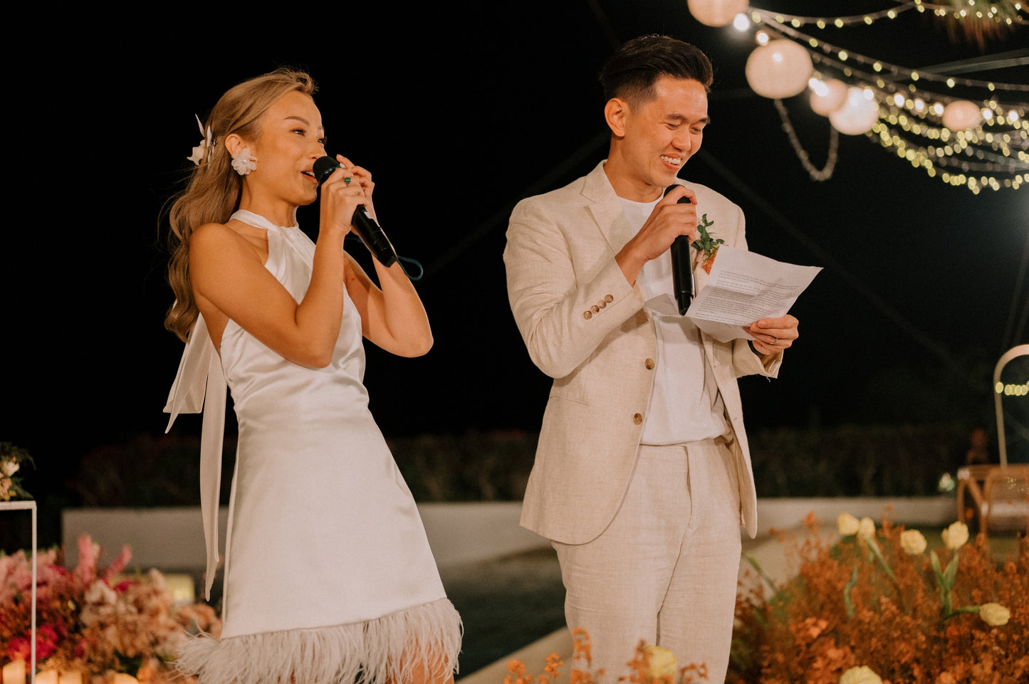 Joy Bridal Mini with Feather Trim | Bone & Grey Bridal | Wedding Afterparty Mini Dresses Online Canada USA Australia UK Singapore