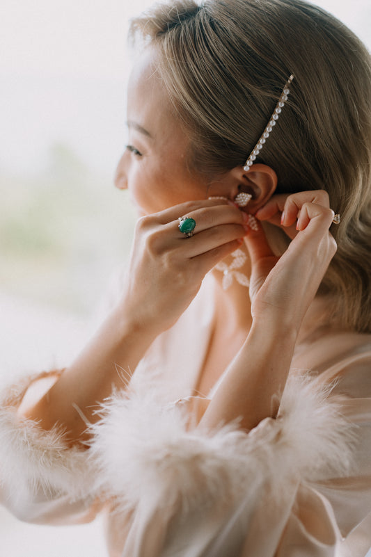 Della Hair Pins | Bone & Grey Bridal Accessories