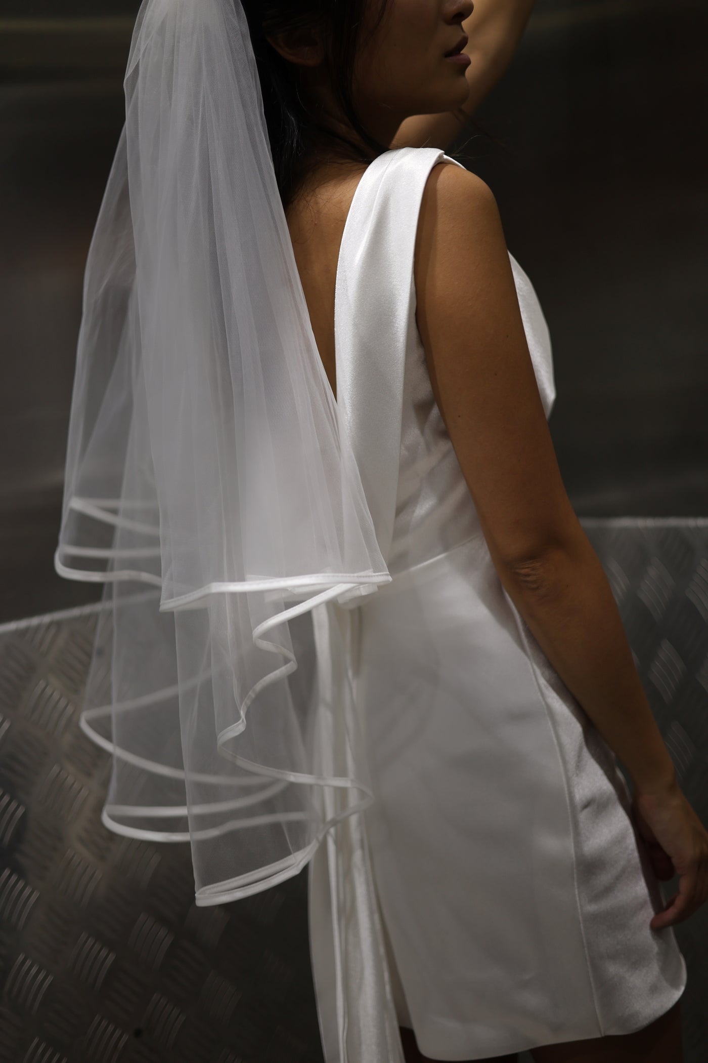 Julia Satin Bridal Mini | Bone & Grey Bridal | Wedding Afterparty Mini Dresses Online Canada USA Australia UK Singapore