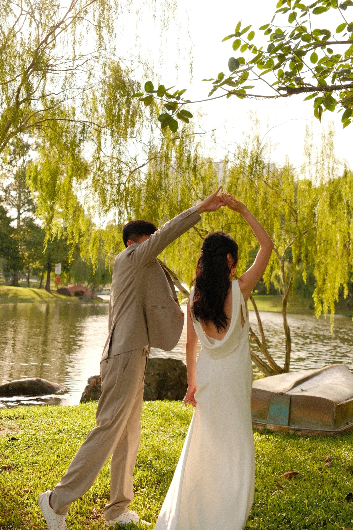 Nina V-Neck Satin Crepe Column Wedding Gown | Bone and Grey Bridal | Affordable Simple Bridal Gowns Online Canada USA Singapore | Bone and Grey Bridal | Affordable Simple Bridal Gowns Online Canada USA Singapore