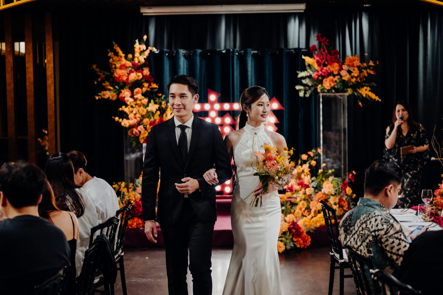 Shelly Halter Crepe Open Back Wedding Dress | Bone and Grey Bridal | Affordable minimal wedding dresses online Canada Singapore USA