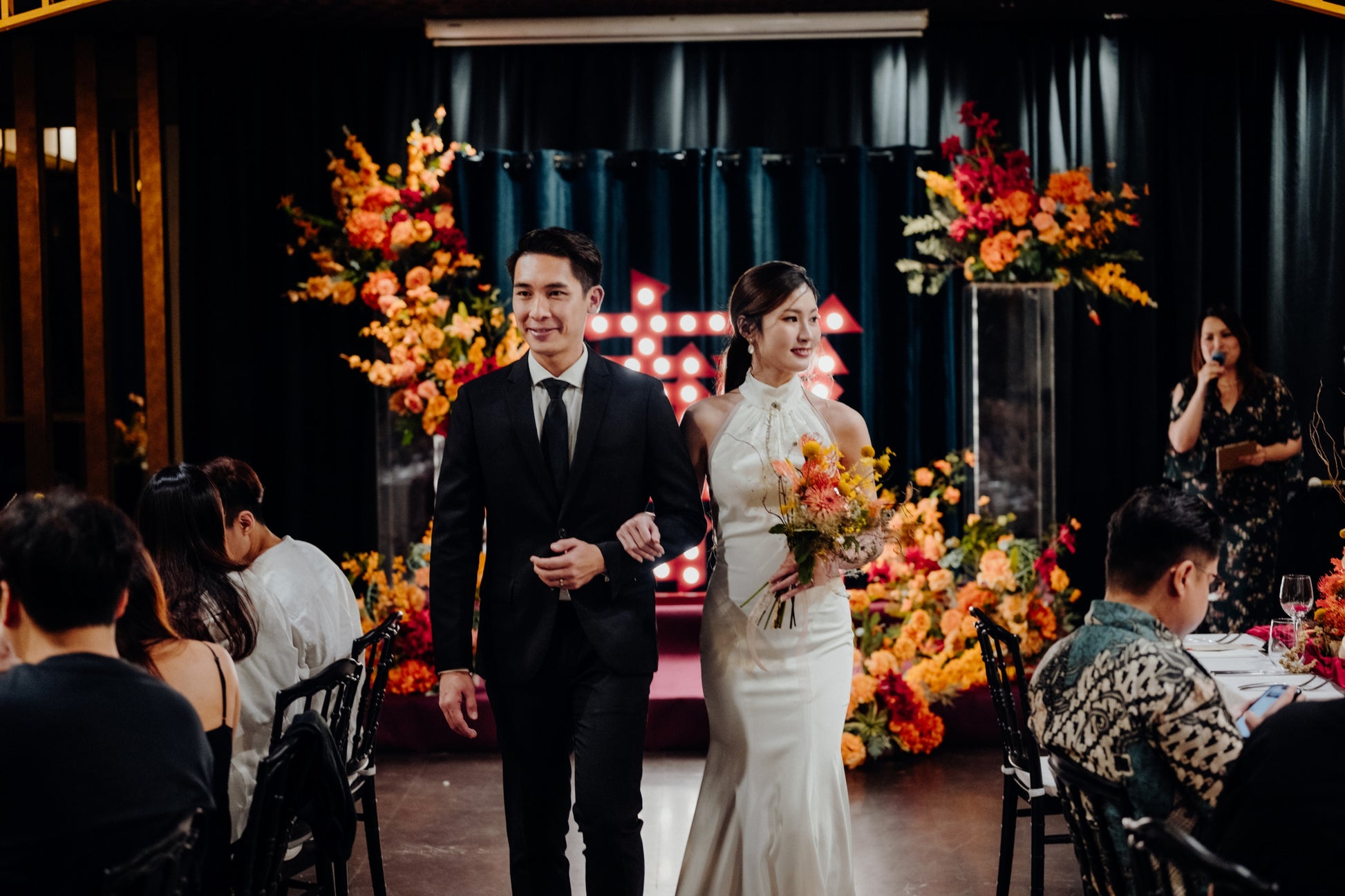 Shelly Halter Crepe Open Back Wedding Dress | Bone and Grey Bridal | Affordable minimal wedding dresses online Canada Singapore USA