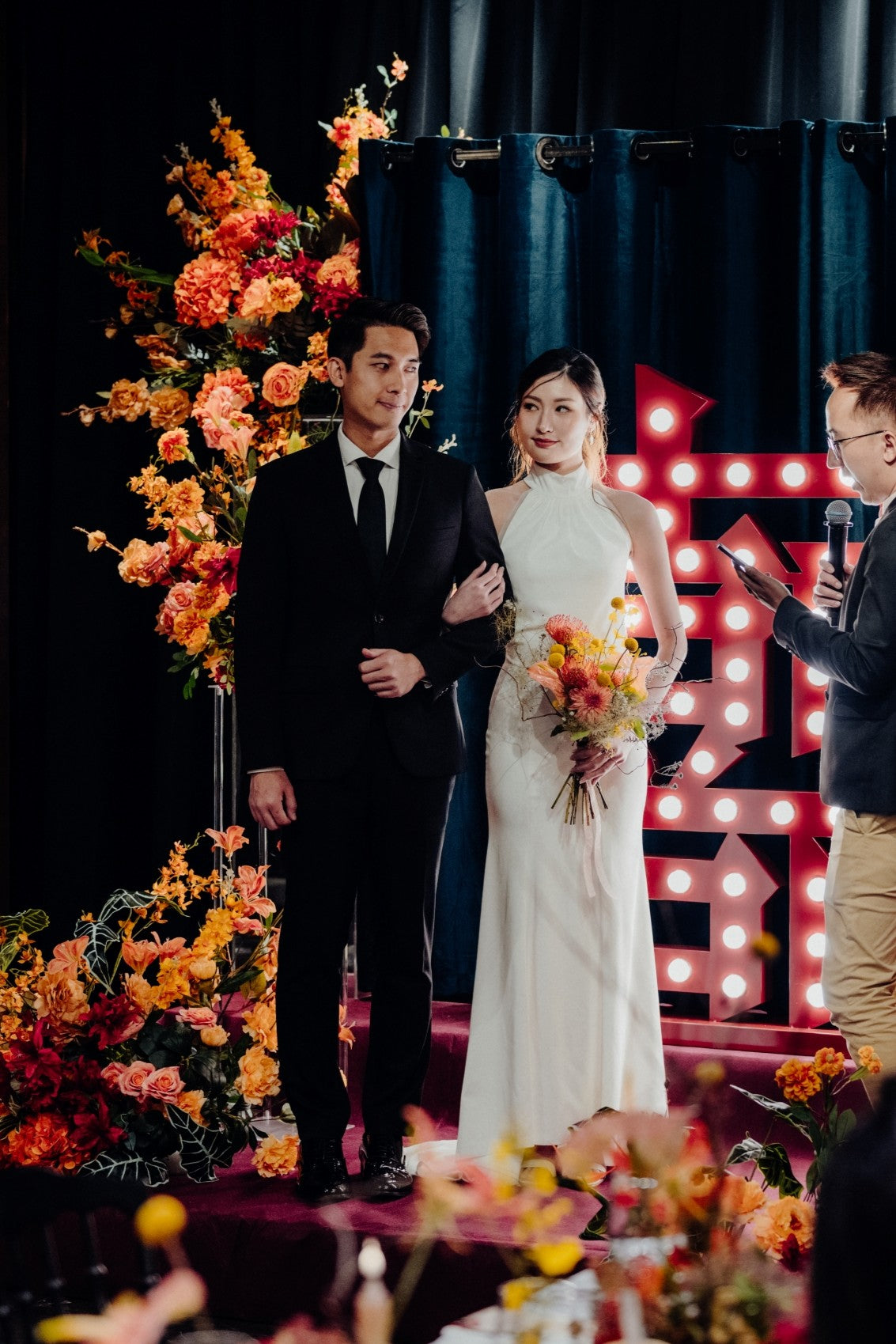 Shelly Halter Crepe Open Back Wedding Dress | Bone and Grey Bridal | Affordable minimal wedding dresses online Canada Singapore USA