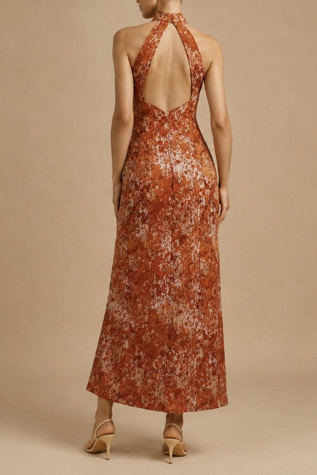Vivian Mandarin Collar Modern Jacquard Qipao Cheongsam Dress with Cape | Bone and Grey Bridal | Affordable Simple Bridal Gowns Online Canada USA Singapore