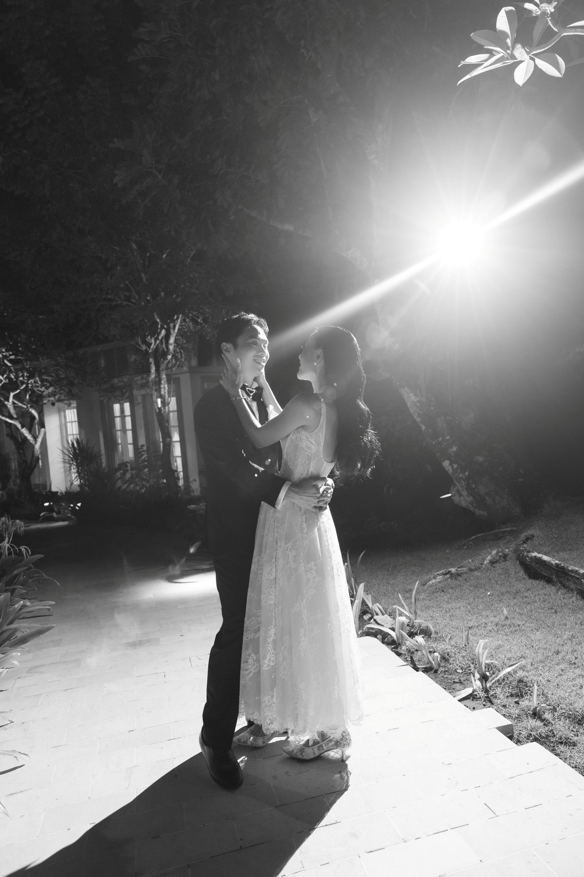 Yuli Convertible French Lace Midi A-Line Bridal Dress | Bone and Grey Bridal | Affordable Simple Bridal Gowns Online Canada USA Singapore