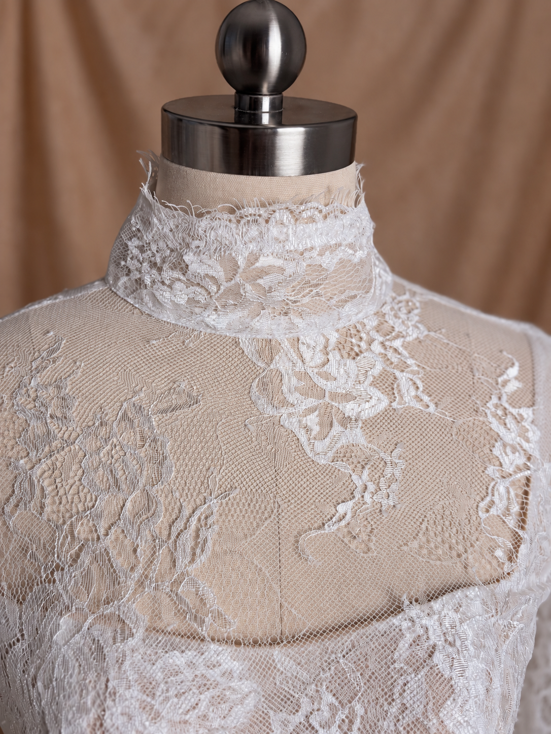 Yuli Convertible French Lace Midi A-Line Bridal Dress | Bone and Grey Bridal | Affordable Simple Bridal Gowns Online Canada USA Singapore