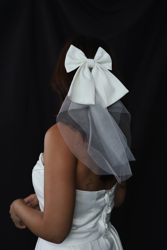 Nancy Bow Veil | Bone & Grey Bridal Accessories