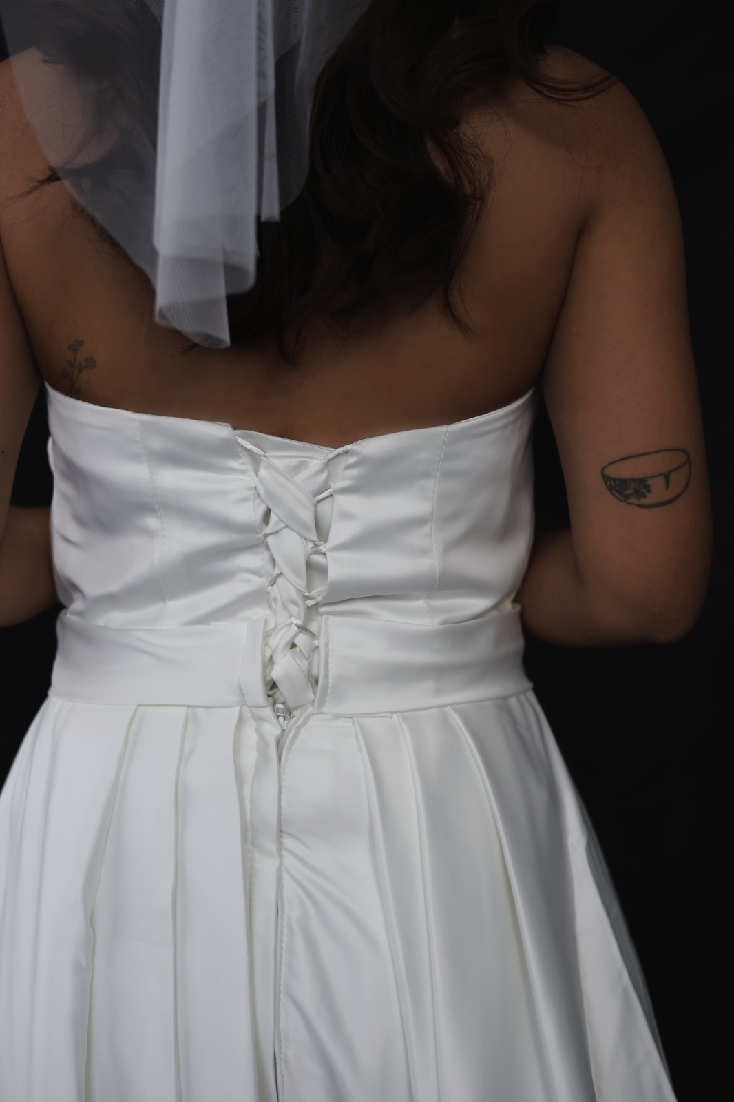 Jane Minimal Satin Jumpsuit Wedding Dress | Bone & Grey