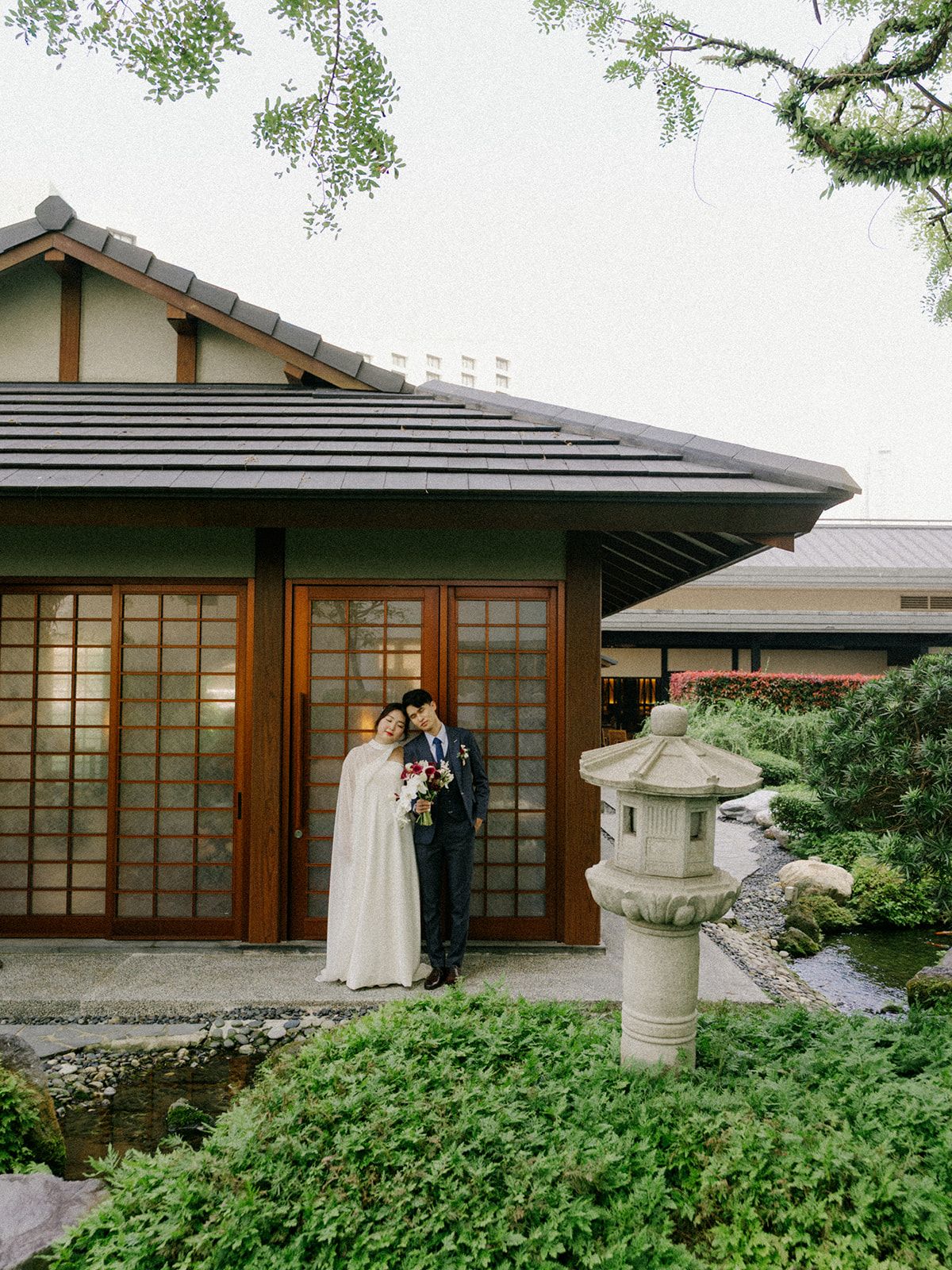 Jade Crescent Neckline Shift Dress with Chiffon Cape Set | Bone and Grey Bridal | Affordable Minimal Wedding Dresses Online Canada USA Singapore