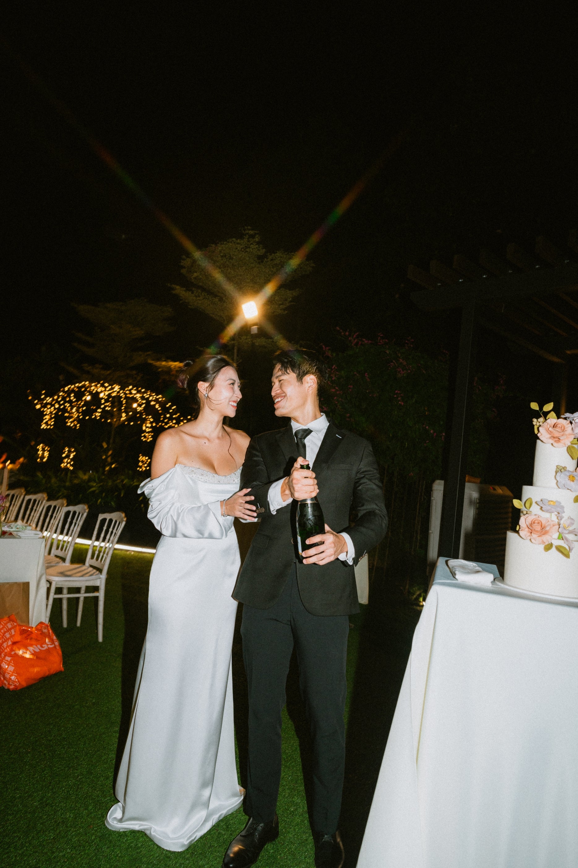 Kendall Strapless Pearl Beaded Peekaboo Long Sleeves Satin Column Sheath Wedding Dress | Bone and Grey Bridal | Affordable Minimal Simple Bridal Gowns Online Canada USA Singapore